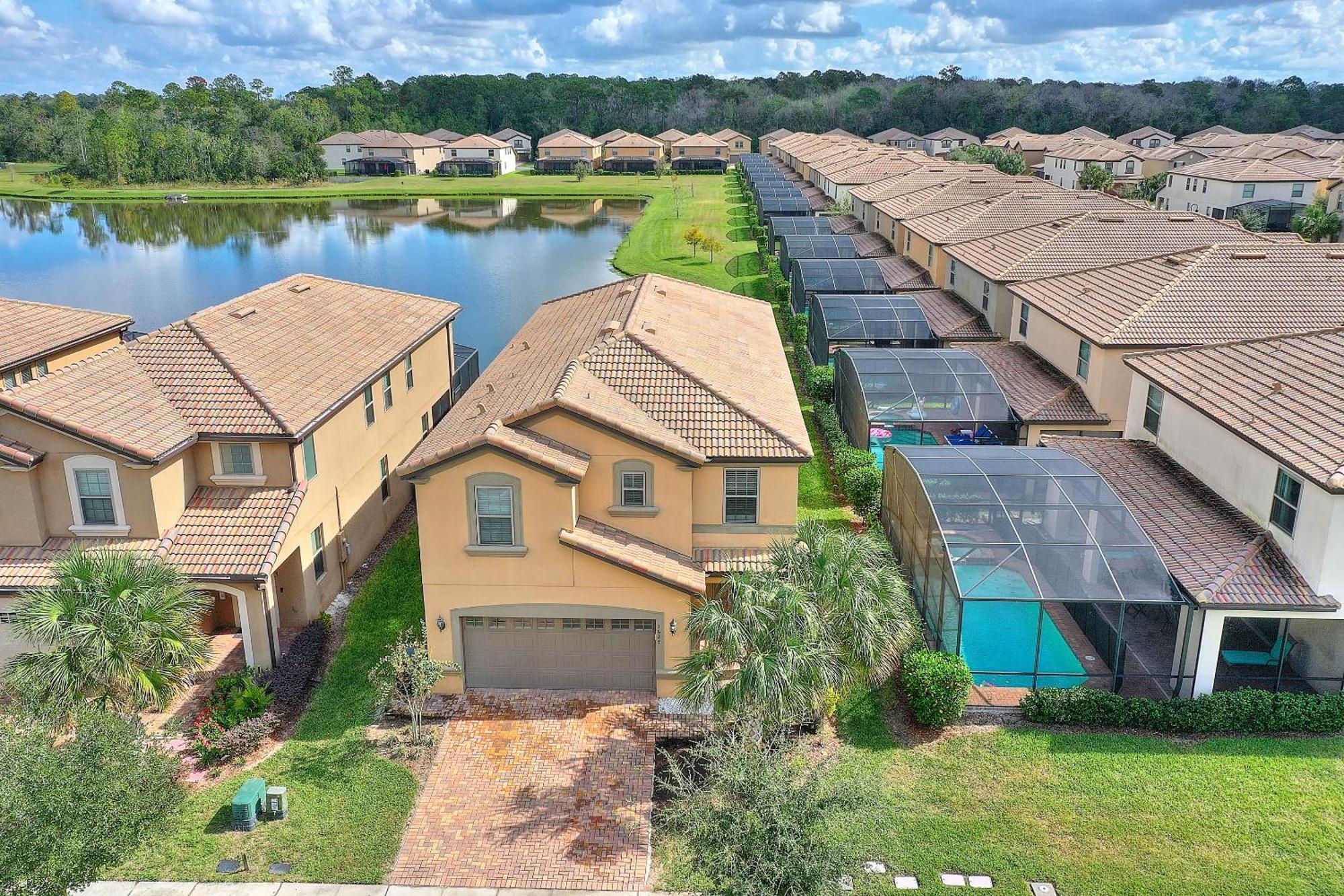 Stylish Cozy Family Getaway With Private Pool And Lake View Kissimmee Buitenkant foto
